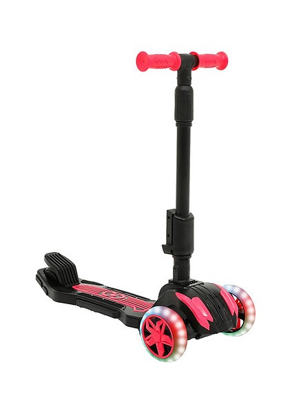 Oturaklı 3 Tekerlekli LED Işıklı, Katlanabilir Yükseklik Ayarlı Çocuk Combo Scooter modelleri