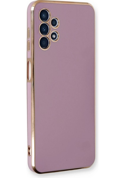 Samsung Galaxy A13 4g Kılıf Volet Silikon - Mor Arbkd
