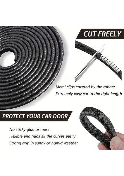 5 Metrelik Araba Kapı Kenar Koruma Şeridi Rulosu fiyatları