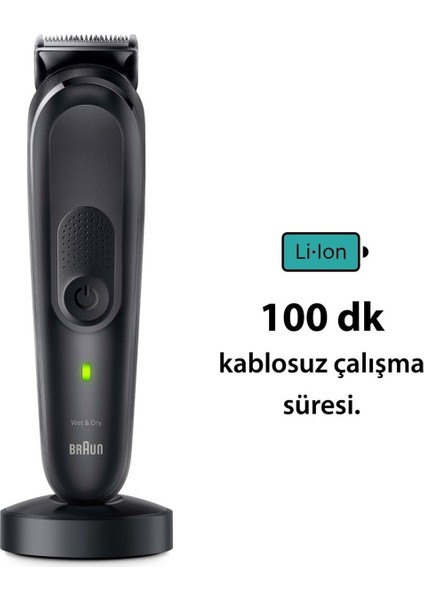 Çok Fonksiyonlu Erkek Bakım Seti Siyah 16'lı Komple Şekillendirme Kiti