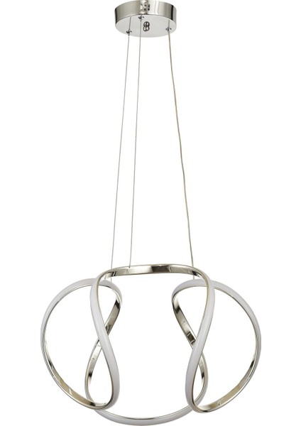 Vira 50 cm Dimmer Kumandalı 3 Renk Ledli (Sarı-Beyaz-Gün Işığı) Modern Sarkıt Avize - Krom fırsatları