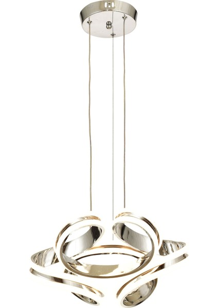 Salvo 35 Cm Dimmer Kumandalı 3 Renk Ledli (SARI-BEYAZ-GÜN IŞIĞI) Modern Sarkıt Avize - Krom modelleri