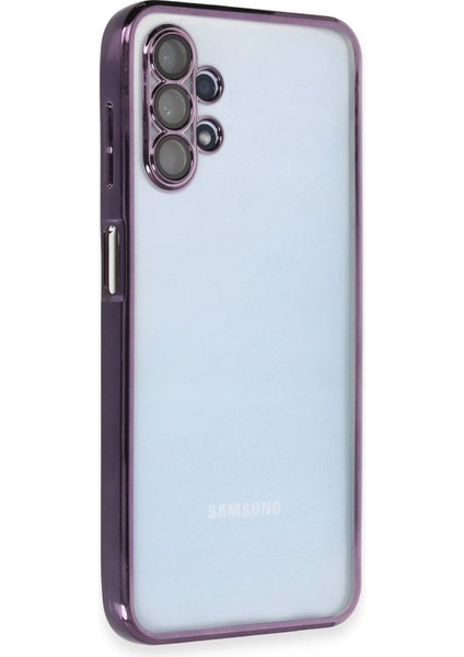 Samsung Galaxy A13 4g Kılıf Razer Lensli Silikon - Mor Arbkd fiyatları