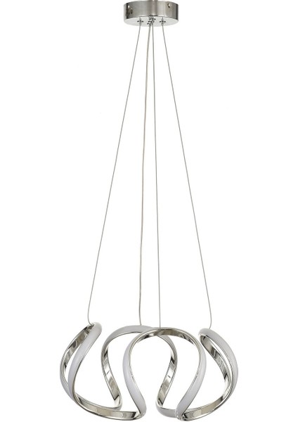Rumi 35 cm Dimmer Kumandalı 3 Renk Ledli (Sarı-Beyaz-Gün Işığı) Modern Sarkıt Avize - Krom fiyatları