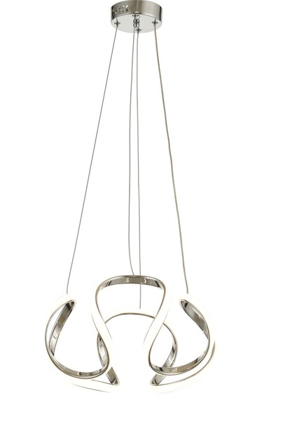 Rumi 35 cm Dimmer Kumandalı 3 Renk Ledli (Sarı-Beyaz-Gün Işığı) Modern Sarkıt Avize - Krom fırsatları