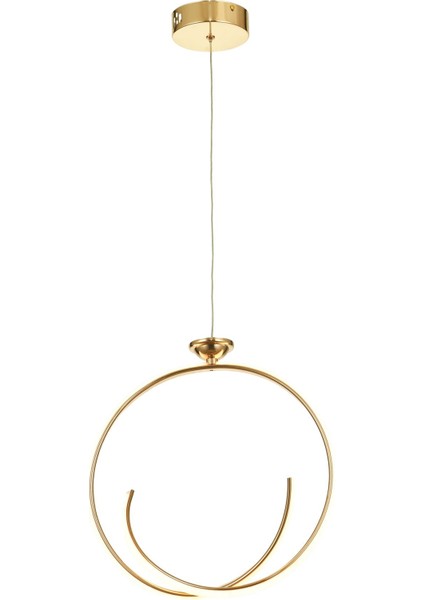 Luka 35 cm Dimmer Kumandalı 3 Renk Ledli (Sarı-Beyaz-Gün Işığı) Modern Sarkıt Avize - Gold fiyatları