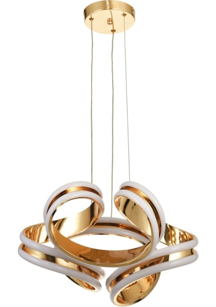 Salvo 35 Cm Dimmer Kumandalı 3 Renk Ledli (SARI-BEYAZ-GÜN IŞIĞI) Modern Sarkıt Avize - Gold fiyatları