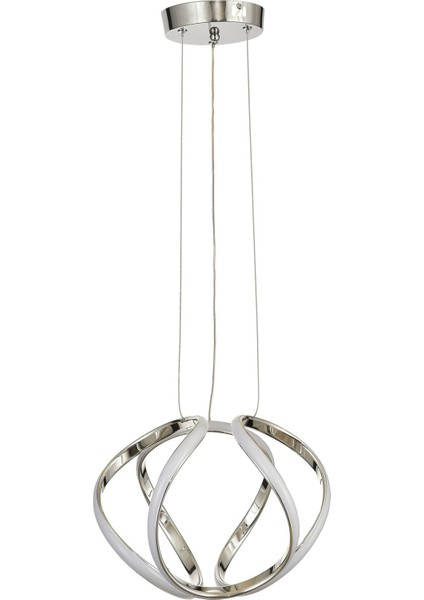 Vira 35 cm Dimmer Kumandalı 3 Renk Ledli (Sarı-Beyaz-Gün Işığı) Modern Sarkıt Avize - Krom fiyatları