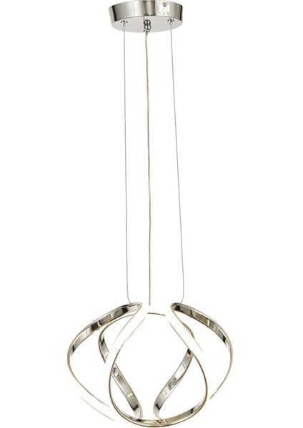 Vira 35 cm Dimmer Kumandalı 3 Renk Ledli (Sarı-Beyaz-Gün Işığı) Modern Sarkıt Avize - Krom modelleri