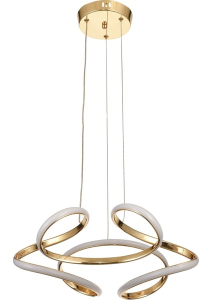 Felin 50 cm Dimmer Kumandalı 3 Renk Ledli (Sarı-Beyaz-Gün Işığı) Modern Sarkıt Avize - Gold fiyatları