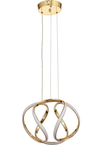 Vira 35 cm Dimmer Kumandalı 3 Renk Ledli (Sarı-Beyaz-Gün Işığı) Modern Sarkıt Avize - Gold fiyatları