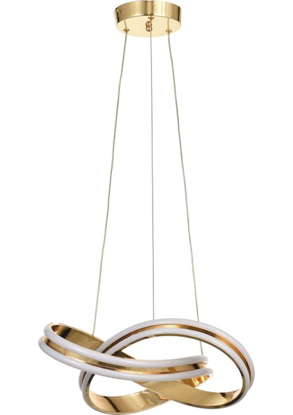 Atom 40 cm Dimmer Kumandalı 3 Renk Ledli (Sarı-Beyaz-Gün Işığı) Modern Sarkıt Avize - Gold fırsatları