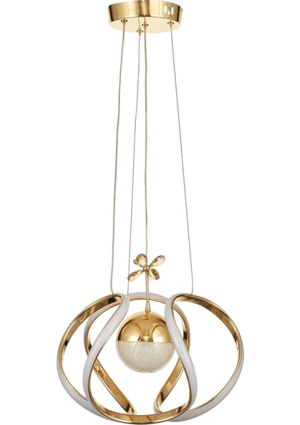 Vira Tekli Dimmer Kumandalı 3 Renk Ledli (Sarı-Beyaz-Gün Işığı) Modern Sarkıt Avize - Gold fırsatları