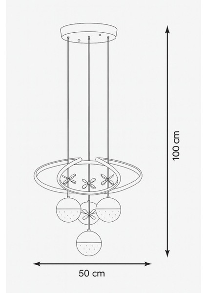 Felin 4'Lü Dimmer Kumandalı 3 Renk Ledli (Sarı-Beyaz-Gün Işığı) Modern Sarkıt Avize - Krom indirimleri
