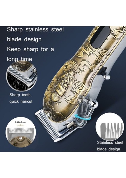 li LCD Dijital Yüksek Güçlü Saç Kesme Aleti Yurt Dışından Profesyonel modelleri