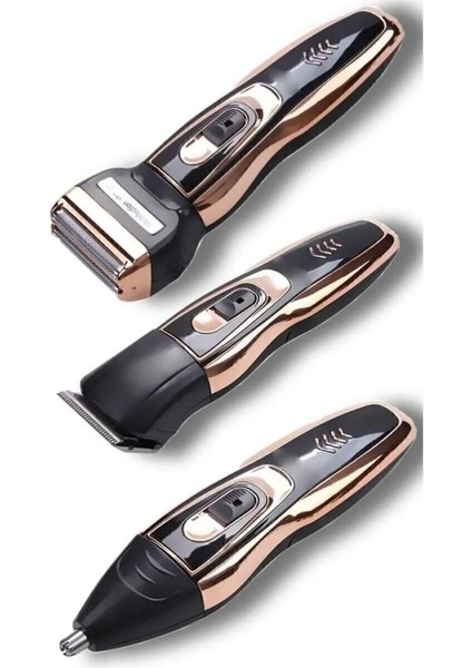 3 Başlıklı Tıraş Makinesi Günlük ve Hassas Ciltlere Siyah li