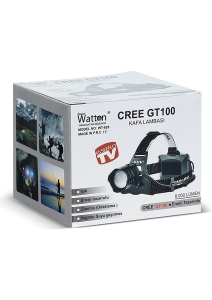GT100 LED Şarjlı Kafa Lambası WT-628 indirimleri
