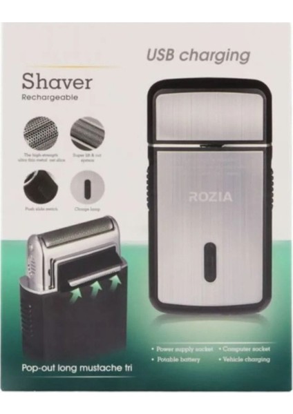 Seyahat USB Şarjlı Sakal Tıraş Cihazı Siyah fiyatları