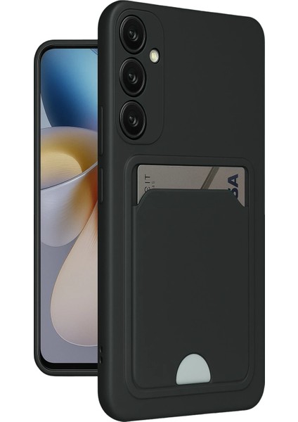 Samsung Galaxy M15 Kelvin Kartvizitli Silikon - Siyah Arbkd