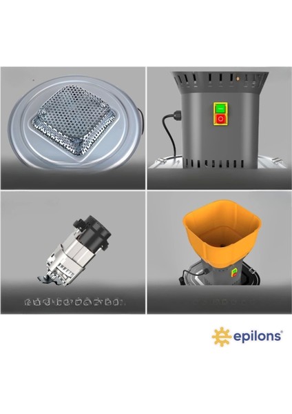 Epilons Pro 1300W Elektrikli Tahıl ve Baharat Öğütücü – 0,6-8 mm Ayarlanabilir Granül, Paslanmaz Çelik modelleri