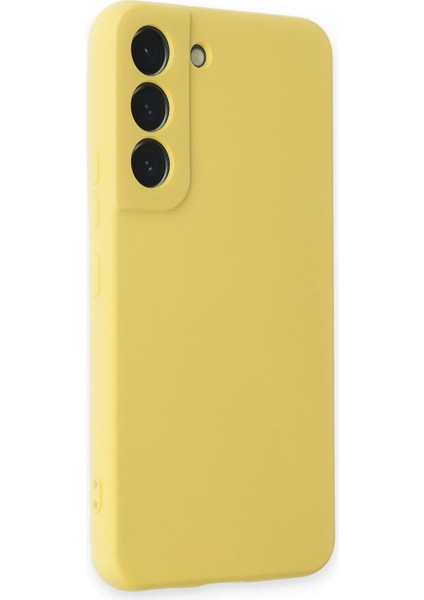 Samsung Galaxy S22 Kılıf Nano Içi Kadife Silikon - Sarı Arbkd fiyatları