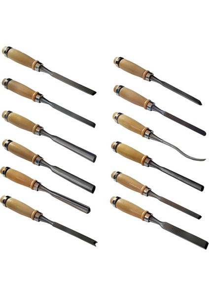 Turk Elena 12 Parça Çantalı Ağaç Oyma ve Kesici Set - MCT1150-9372 fiyatları