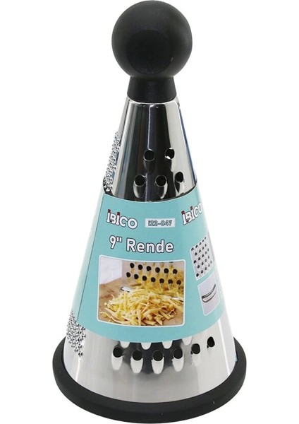 9 Inç - Huni Model Plastik Topuz Başlı Metal Rende Silikon Tabanlı (4887)