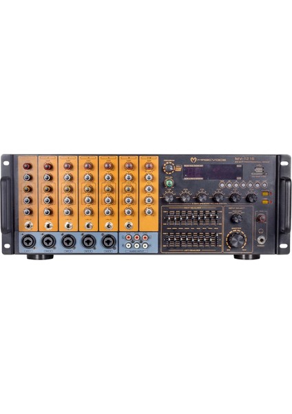 Magıcvoıce MV-1216 Küp Mixer Anfi USB Bt Uk RMS300W Max 2400W 6 Zon +99DSP+4-16-70-100V Trafolu (4887) fiyatları