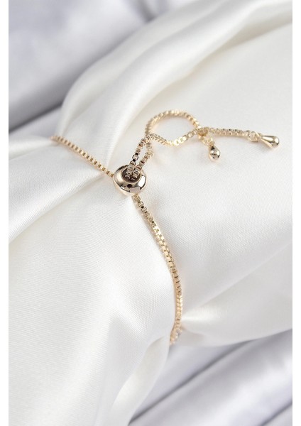 Pirinç Zirkon Taşlı Sıralı Ok Model Gold Renk Asansörlü Kadın Bileklik - TJ-BB7457 fiyatları