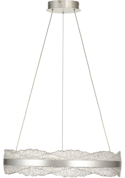 Toledo 60 cm Dim Kumandalı 3 Renk Ledli (Sarı-Beyaz-Gün Işığı) Modern Akrilik Avize - Silver fırsatları