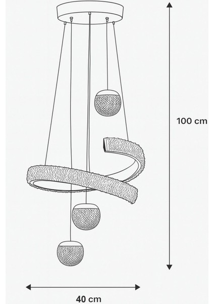 Milly 3'lü Dimmer Kumandalı 3 Renk Ledli (SARI-BEYAZ-GÜN IŞIĞI) Modern Akrilik Avize - Krom fırsatları