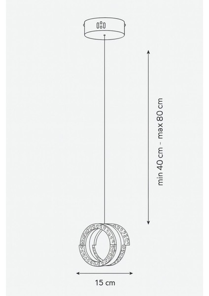 Savona Tekli 3 Renk Ledli (SARI-BEYAZ-GÜN IŞIĞI) Modern Akrilik Avize -gold indirimleri