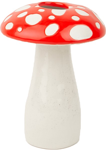 Çok Renkli Vazo Doıy Amanita Mantar Büyük Vazo