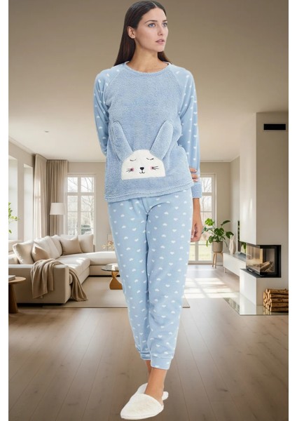 3lü Rahat Uyku Seti Kalpli Polar Pijama Takımı Kış Için Mükemmel ve Şık Konforlu Kesim fiyatları
