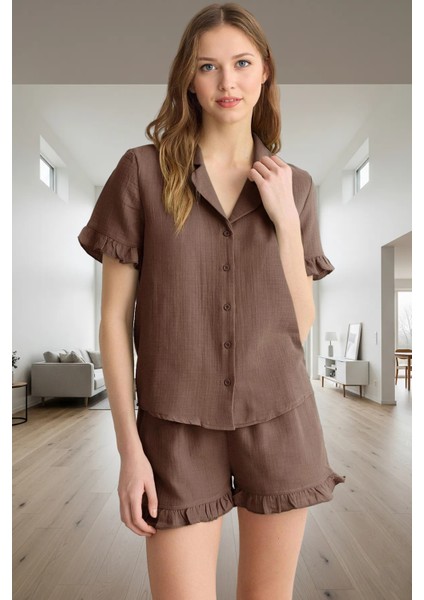 Müslin Dokuma Pijama Takımı %100 Pamuk Konforu Premium Kalite Özenle Seçilmiş
