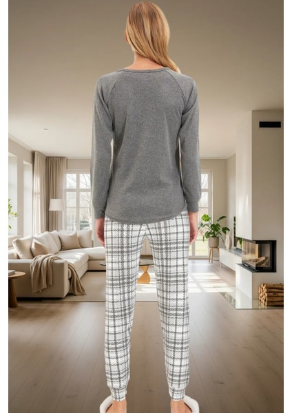 Yumoş Örme Pijama Takımı; Ayıcık Penguen Baskı Ekose Kışlık Rahat Yüksek Kalite modelleri