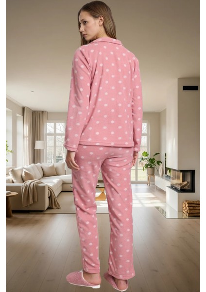 Rahat Kalıp 100% Polyester Polar Pijama Takımı Kış Için Ideal Kullanım modelleri
