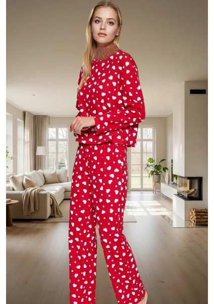 Ev Giyim Seti %100 Pamuk Örme Pijama Takımı Rahat Kalıp Kışlık Seçkin Malzeme Profesyonel Görünüm