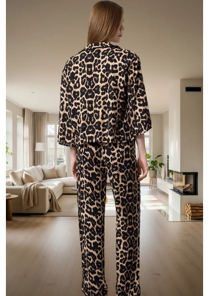 Ev Giyim Pijama Takımı Viskon Shally Dokuma Kışlık Modern Stil Özel Tasarım modelleri