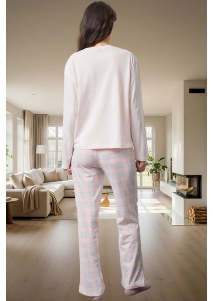 Kışlık Homewear Pijama Takımı Pamuklu Kumaş Ekose Desen Regular Kalıp Trend Tasarım modelleri