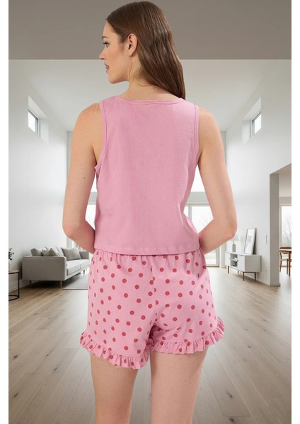 Pamuklu Kedili Puantiyeli Pijama Takımı Rahat ve Şık Yaz Uykusu Özel Tasarım Profesyonel Görünüm modelleri