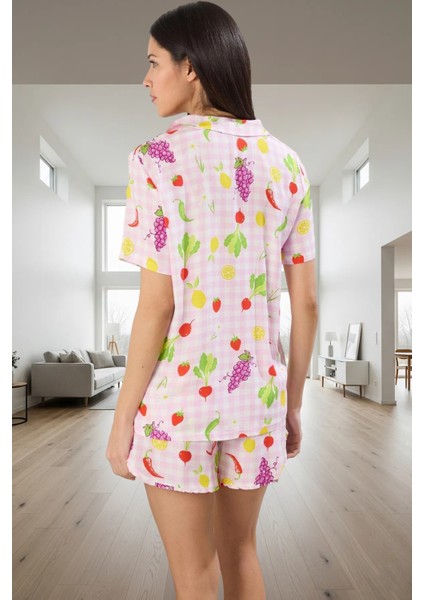 Nefes Alan Viskoz Pijama Takımı Yaz Için Mükemmel Seçim Kaliteli Işçilik Modern Stil modelleri