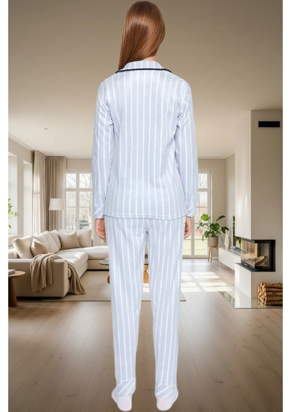Ev Giyim Örme Pijama Takımı 2 Parça Kışlık Set Özel Tasarım Rahat ve Şık Zarifane modelleri