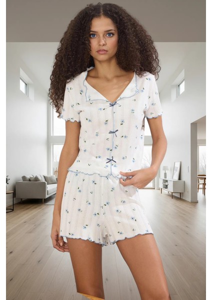 Nefes Alan Pamuklu Pijama Takımı Yaz Gece Uykusu Için Mükemmel Seçim Şık Görünüm Dayanıklı Malzeme