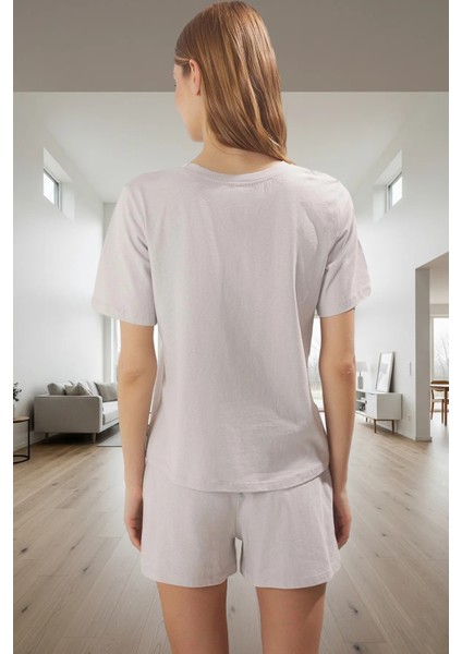 Pamuklu Kurdele Detaylı Şortlu Pijama Takımı Rahat ve Şık Konforlu Kesim Premium Kalite modelleri