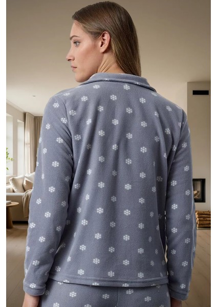 Rahat Kalıp 100% Polyester Polar Pijama Takımı Kış Için Ideal Kullanım modelleri