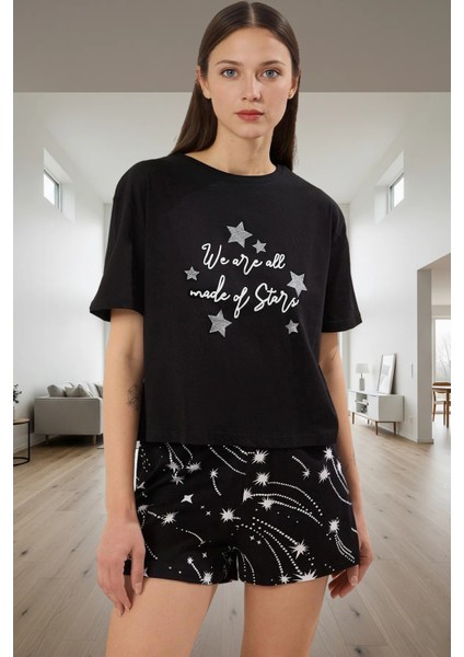 Mantar Desenli Pamuklu Pijama Takımı Rahat ve Şık Uyku Görünüm Modern Stil fiyatları