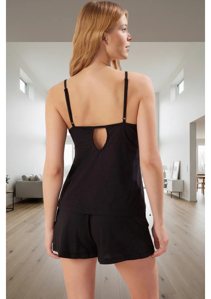 Rahat Viskoz Pijama Atlet Şort Takımı Örme Kumaş Boru Paça Profesyonel Görünüm modelleri