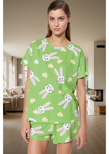 Ayıcıklı Homewear Pijama Takımı %100 Pamuk Regular Kalıp Dayanıklı Malzeme Konforlu Kesim fiyatları