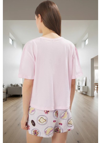Mantar Desenli Pamuklu Pijama Takımı Rahat ve Şık Uyku Görünüm Modern Stil modelleri